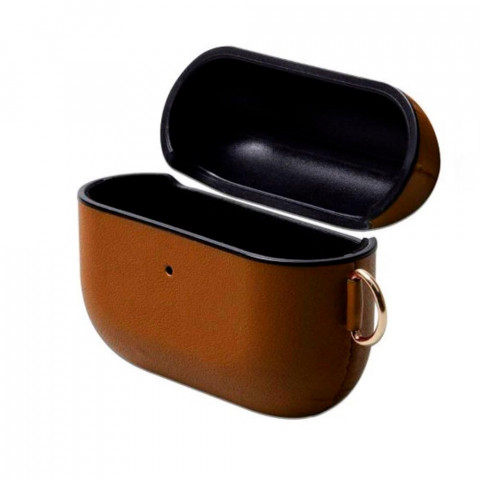 Чехол для AirPods Pro Leather Case Saddle brown